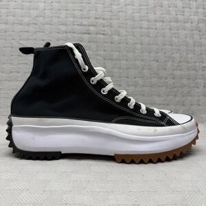 Converse Run Star Hike Shoes Mens Size 13 Black Canvas High Top Sneakers